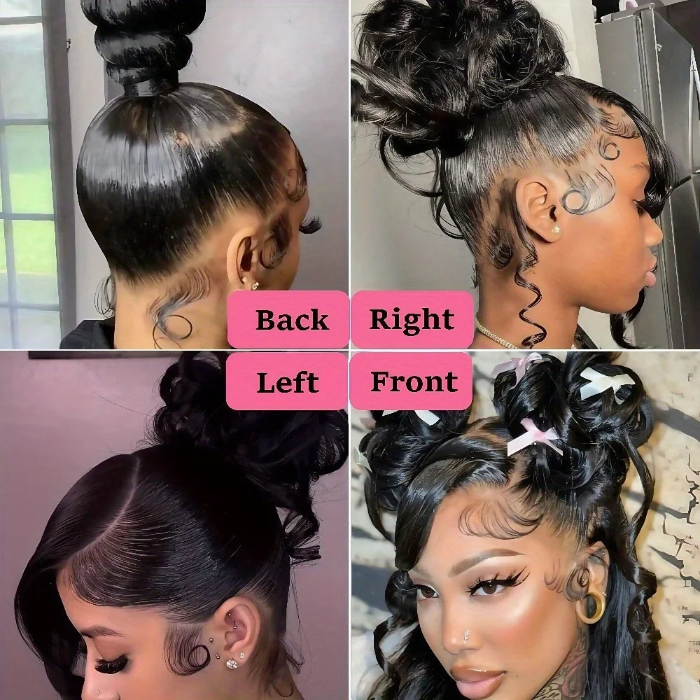 Maxy HD 360 Full Lace Wig with Invisible Strap Human Hair 250% Density Body Wave Lace Front Wig HD 360 Lace Frontal Wig Human Hair