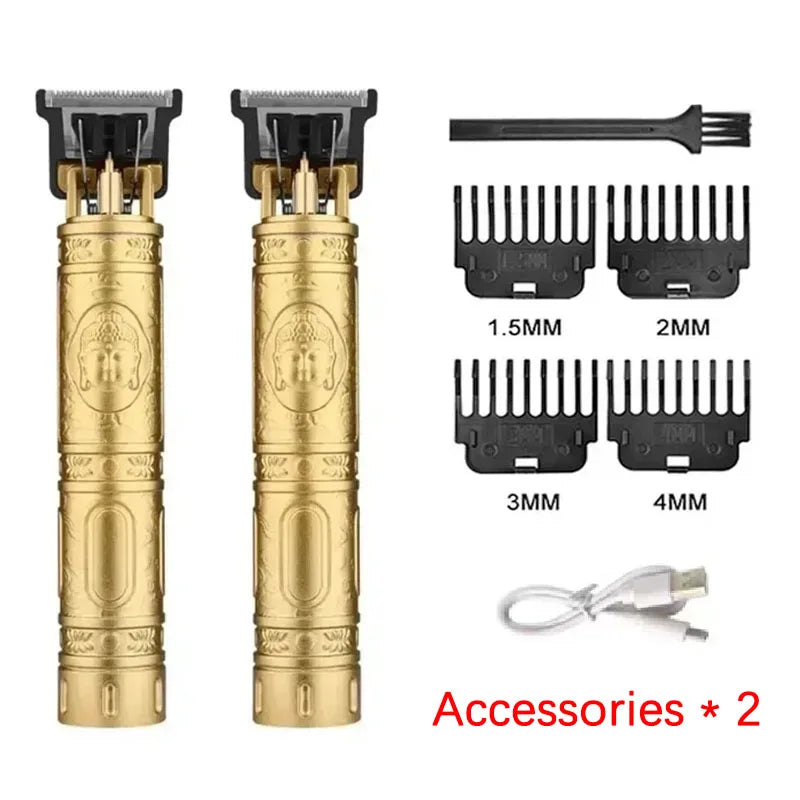 Maxy Vintage T9 Hair Clipper Beard Shaving Body Hair Trimmer Clippers Electric Men Haircut Machine 0mm Barber Shaver