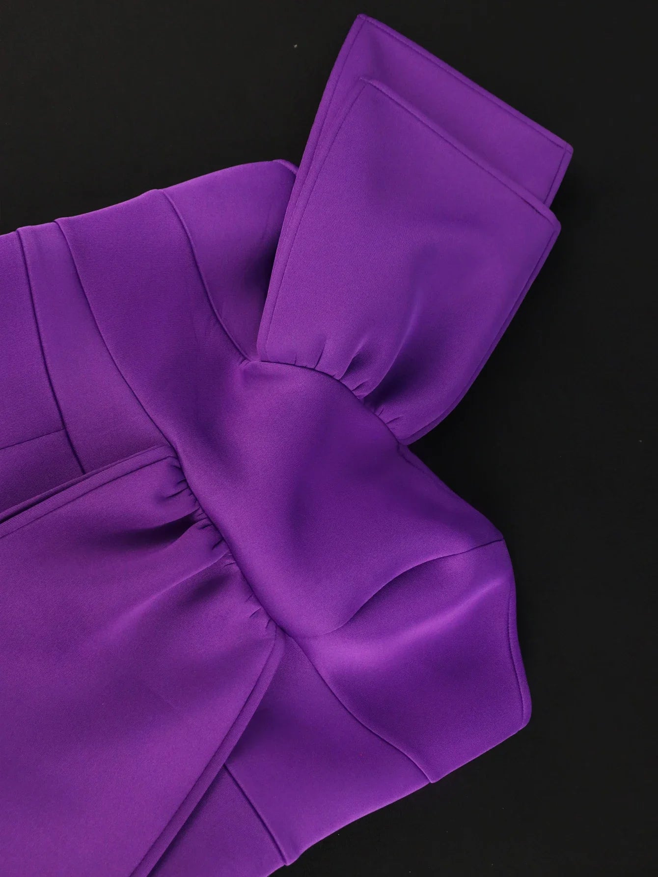 Maxy Chic Dress Women Elegant Summer One Shoulder Midi Purple Empire Package Hip Evening Cocktail Event Prom Party Plus Size