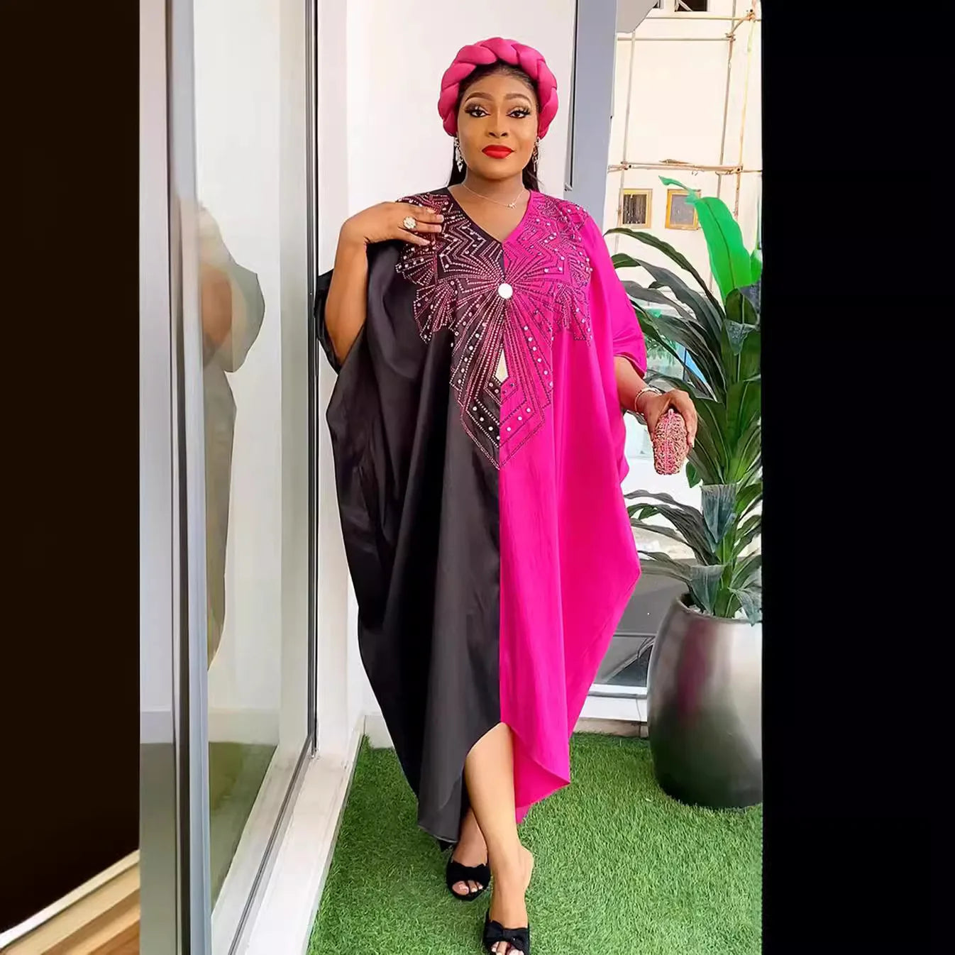 Maxy Dresses for Women Sequin Evening Gown Boubou Robe Ankara Dashiki Muslim Dress Morocco Kaftan Dubai Abaya Djellaba Caftan