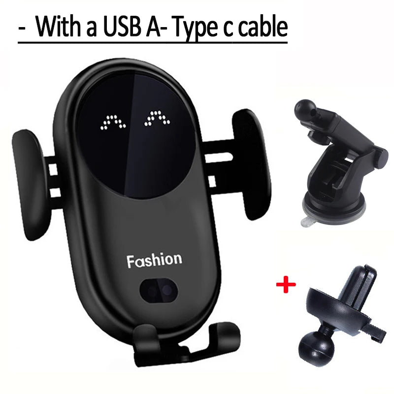 Maxy Wireless Charger Car Mount for Air Vent Mount Car Phone Holder Rotating Intelligent Infrared Fast Wireless Charging Charger