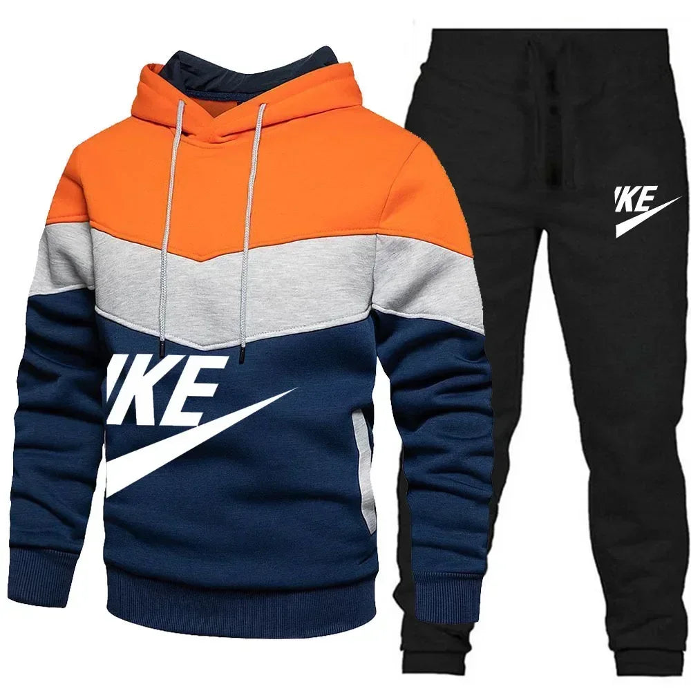 Men's Clothing Casual SweatShirt Suit SweatShirt Men's Tricolor Hoodie Hot High Quality 2024 Tracksuit Jogging Tracksuit