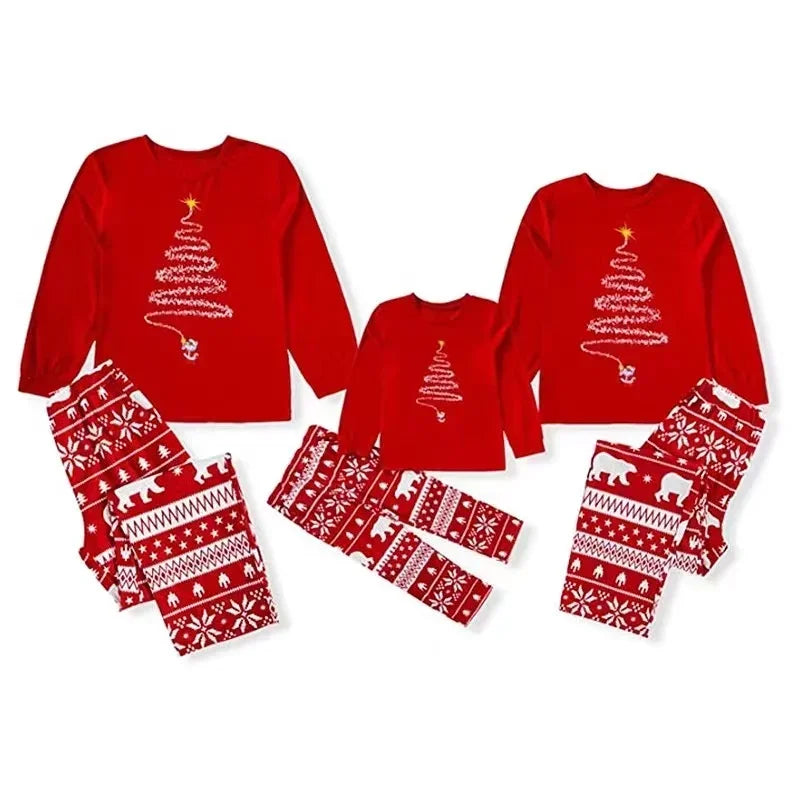 Fashion Women Men Family Christmas Pajamas New Year Costume Children Mother Kids Clothes Matching Outfits Christmas Pajamas Set