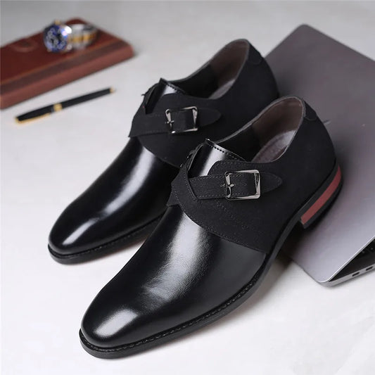Amay Yomior New Designer Vintage Italian Men Shoes Slip-On Casual Business High Quality Formal Dress Loafers Office Wedding Oxfords