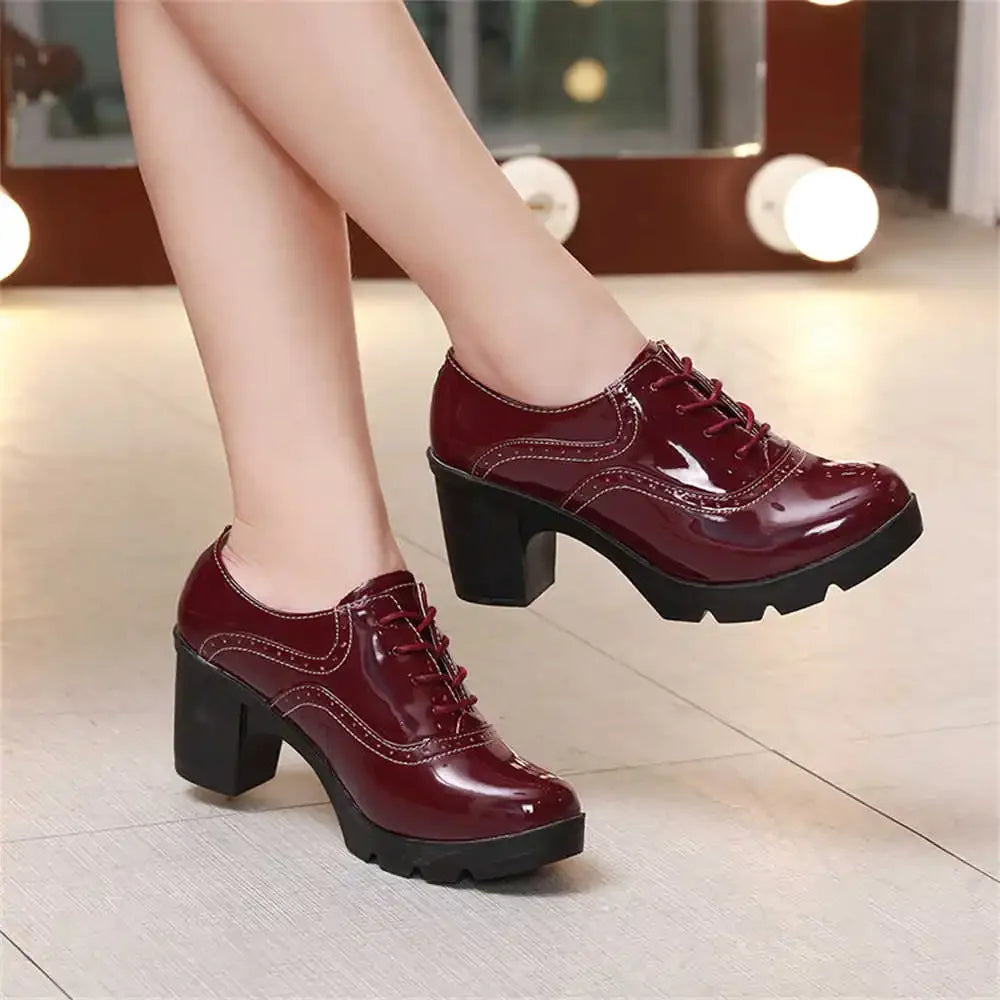 Maxy Round Tip Chunky Sports Sneakers Woman Platform Heel Boots 44 Size Heels Shoes Tnis Hit Latest Sheos Tenise Snearkers