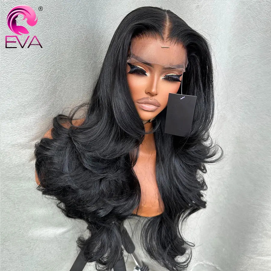 Eva Hair Body Wave 6x6 HD Lace Closure Wig Invisible HD Lace Melt Skins Glueless Wig Ready to go Wigs 5x5 HD Lace Closure Wigs