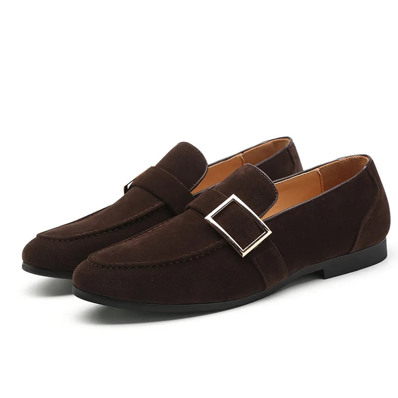 Amay Dress Shoes for Men Formal Coiffeur Black Dress Italian Men Loafers Shoes Luxury Brand Elegant Shoes for Men Slip Dress Ayakkabi