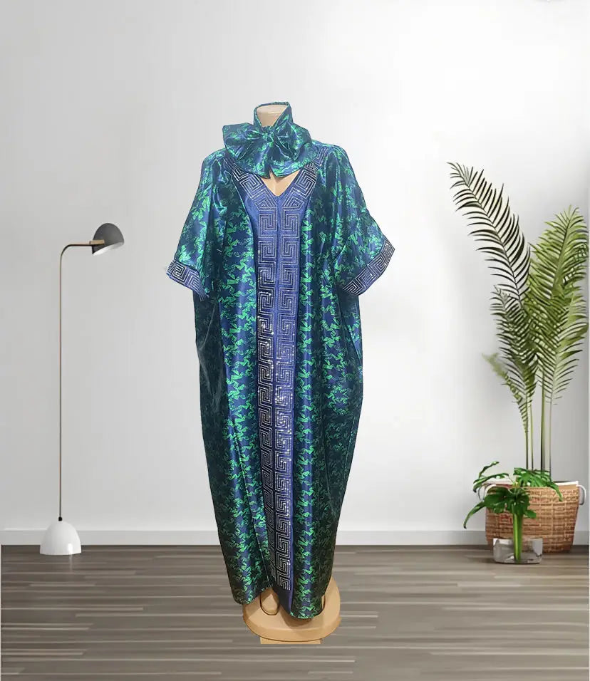 Amay Dresses for Women Evening Party Dashiki Clothes Robe Plus Size Luxury Dubai Kaftan Abaya Muslim Maxy Dress