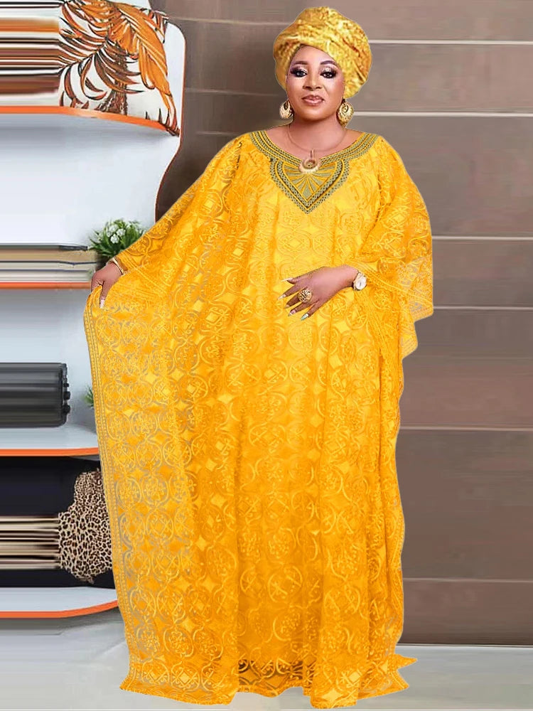 Amay Traditional Lace Dress Plus Size 2 PCS Set Clothing Party Evening Gown Dubai Turkey Women Kaftan Hijab Abayas