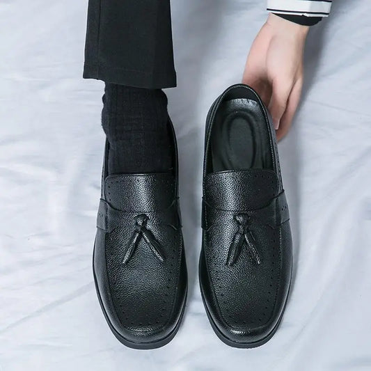 Visco Italian men's dress shoes simple and lightweight classic derby shoes formal business shoes