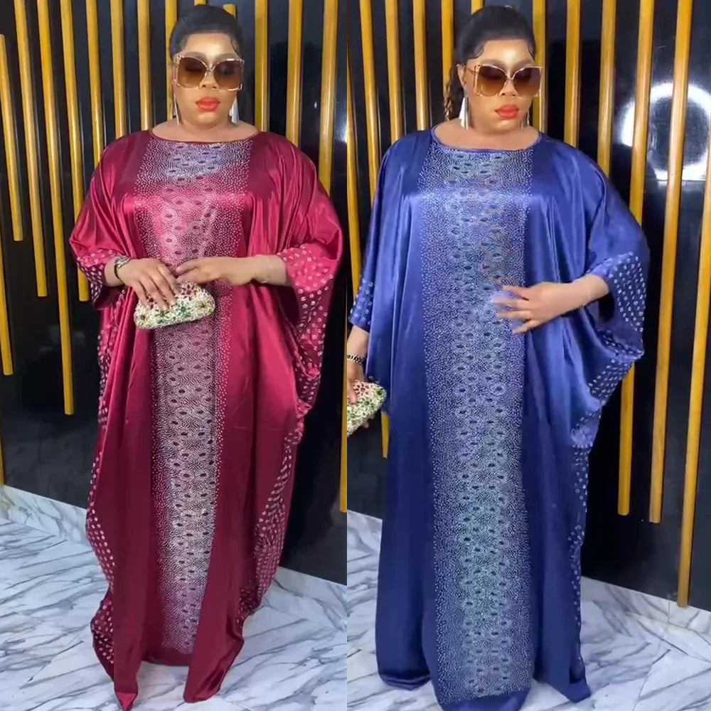 Amay Dresses for Women Traditional Clothing Dashiki Ankara Outfits Gown Abayas Robe Muslim Kaftan Maxy Long Dress