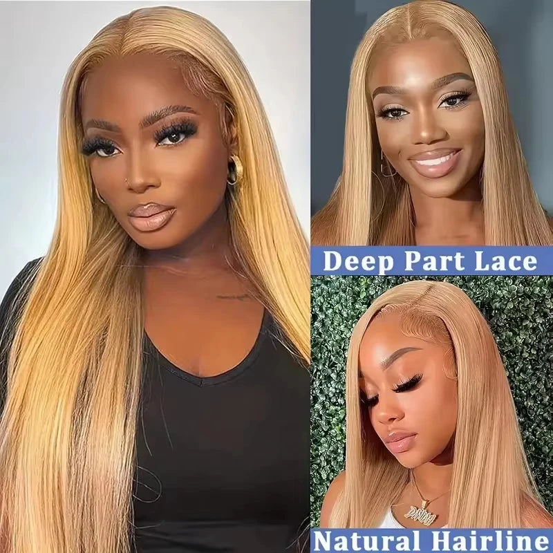 SoGreat Straight Hd Lace Frontal Wig 13x6 13x4 Lace Frontal Bone Straight Human Hair Wigs Honey Blonde Wig Human Hair Brazilian