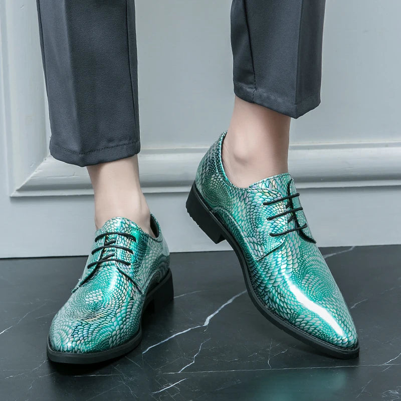 Amay Mens Dress Shoes Men's Formal Original Leather Italian Skin Shoes for Men Elegant Casual Business Luxury Social Male Shoe