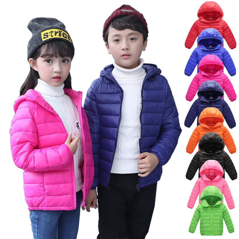 Maxy 2-12 Years Autumn Winter Kids Down Jackets for Girls Children Clothes Warm Down Coats For Boys Toddler Girls Outerwear Clothes