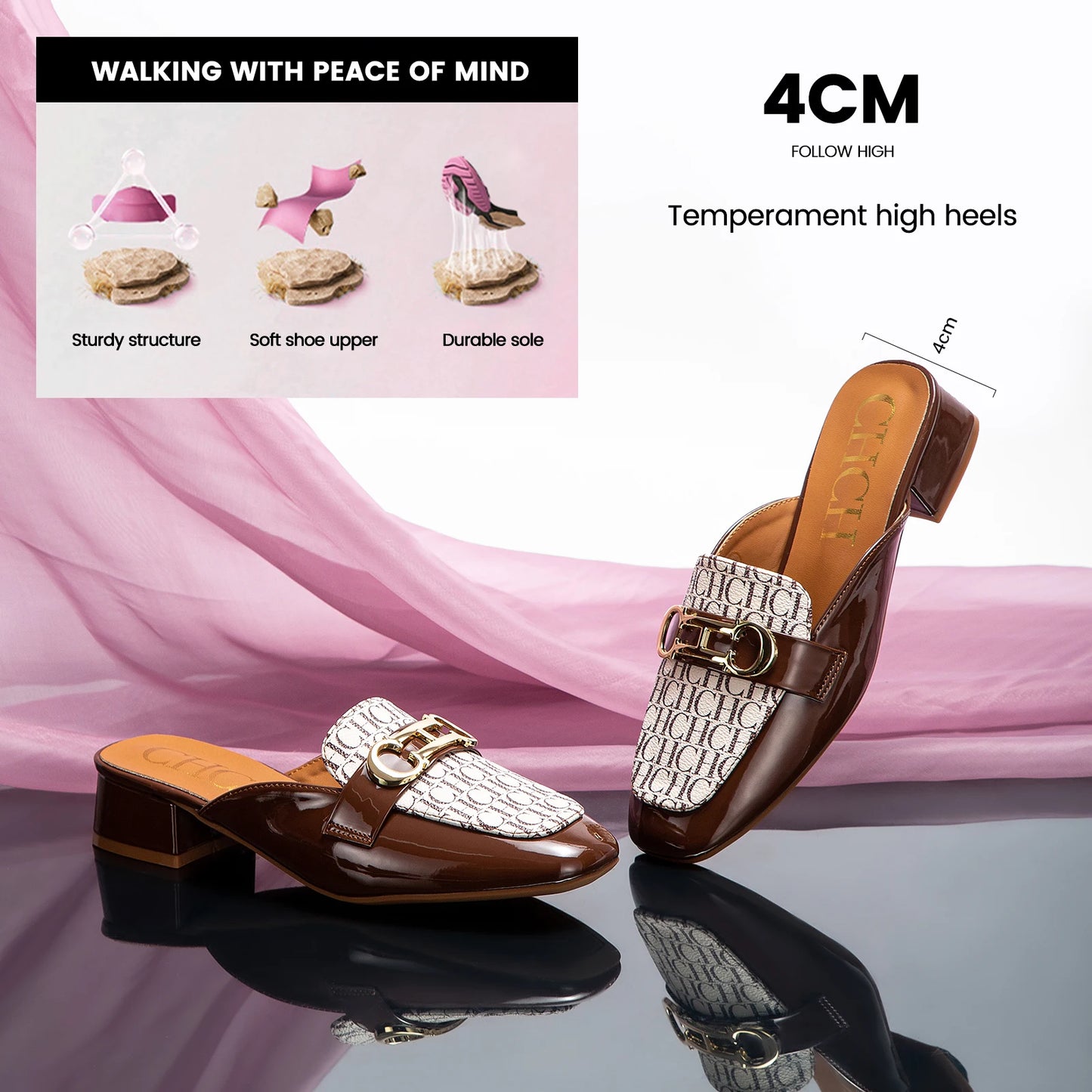 Maxy Women's Casual Boots Classic Buckle Decoration Charming Lightweight Material High-quality Exquisite Casual Shoes