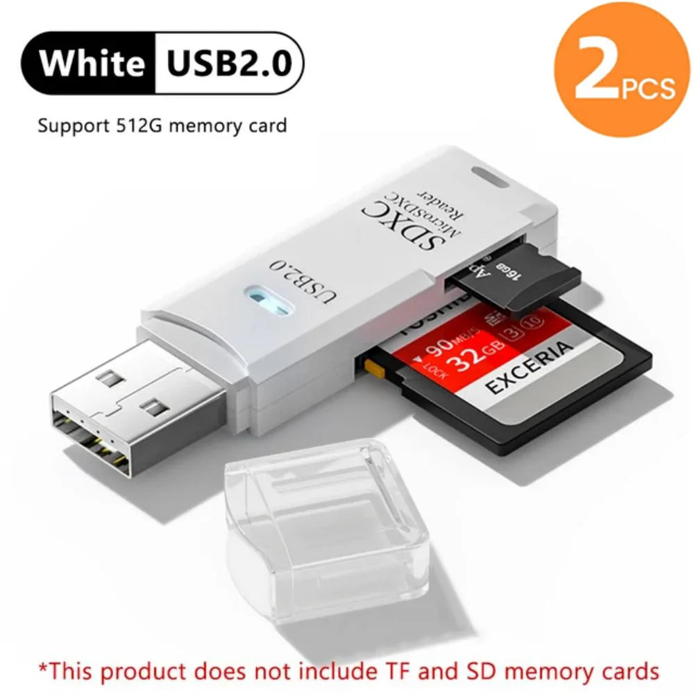 Maxy 2-in-1 Multi Functional USB 3.0 Card ReaderMicro SD TFMemoryCardReaderUSBFlashDrive CardreaderAdapter For PCLaptops Accessories
