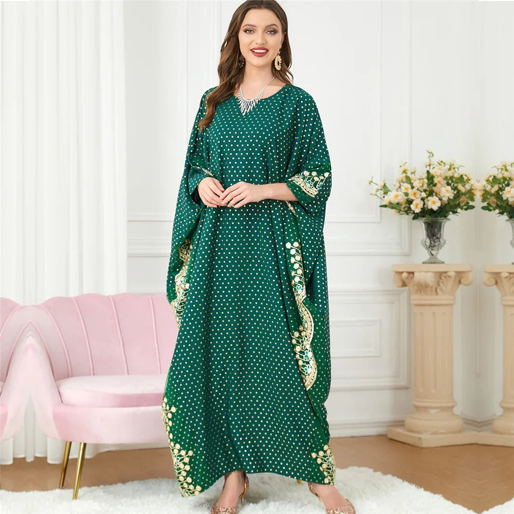 Maxy Ramadan Abayas for Muslim Women Casual Bat Sleeve Maxy Dress Turkey Arab Robe Dubai Islam Kimono Jalaiya Caftan Party Gowns