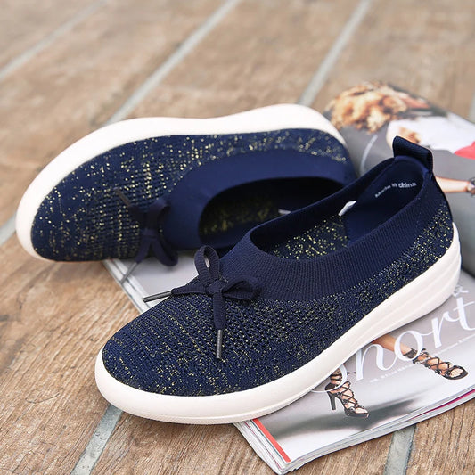 Maxy Women Flats Shoes Casual Mesh Sneakers Fashion Loafers Mesh Shoe Summer Breathable Tenis Comfortable Walk Sneaker For Female