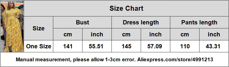 Maxy Two Piece Set Women Clothes African Dresses Party Dashiki Summer Long Dress Sets Pants Suits 2 Piece Outfits Plus Size