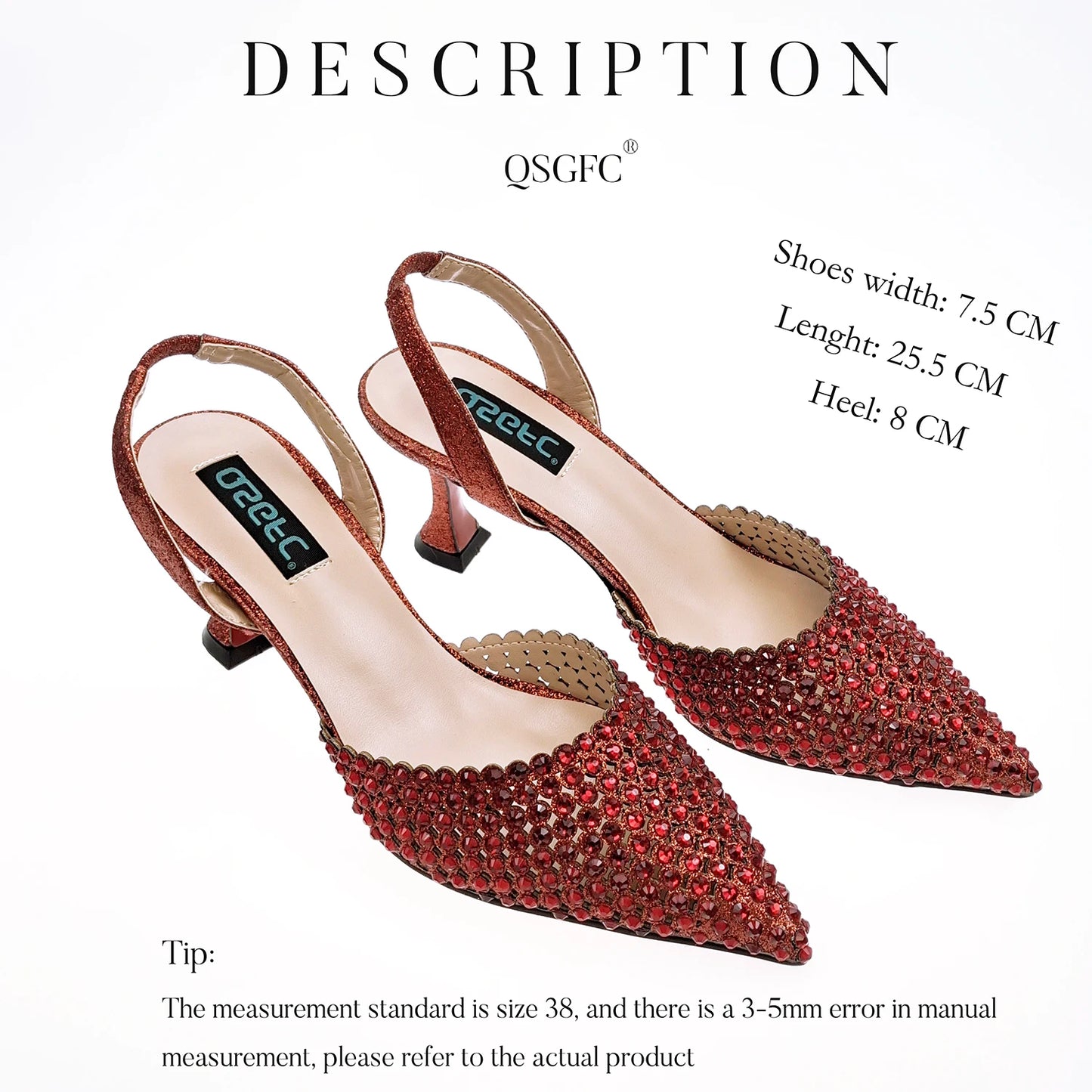 New Maxy Design Simple and Elegant Colorful Rhinestones Rainbow Color Women's Shoes and Party Wedding Bags