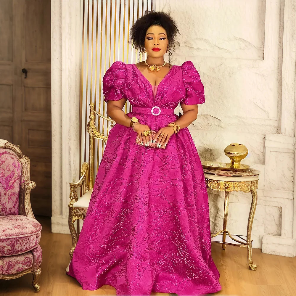 Amay Plus Size Evening Dresses for Women Luxury Gown Elegant Turkey Muslim Wedding Party Long Dress Ankara Ladies Clothing