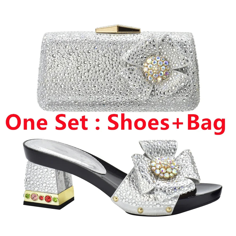 Maxy New Arrival Max Shoes and Bags Set African Matching Shoes and Bags for Women Wedding Shoe