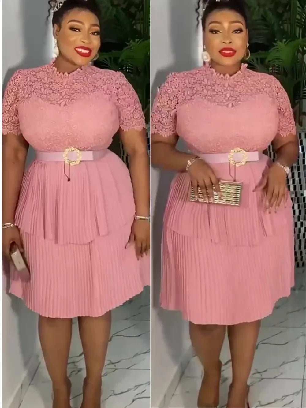 Maxy Fashion Plus Size Party Dresses for Women Dashiki Ankara Lace Evening Gowns Elegant Turkey Muslim Maxy Dress New