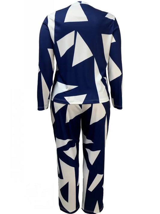 Maxy 2 Piece Women Sets New Arrival Plus Size Spring Autumn Matching Sets Top And Pants Suits Outfits Oversized Clothing