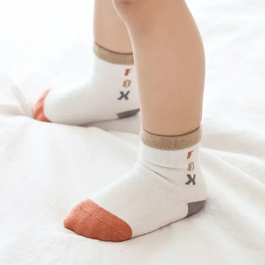 Maxy Spring and Autumn New Cartoon Midtable Children's Socks Combed Cotton Boys and Girls Baby Socks Baby Socks for Children