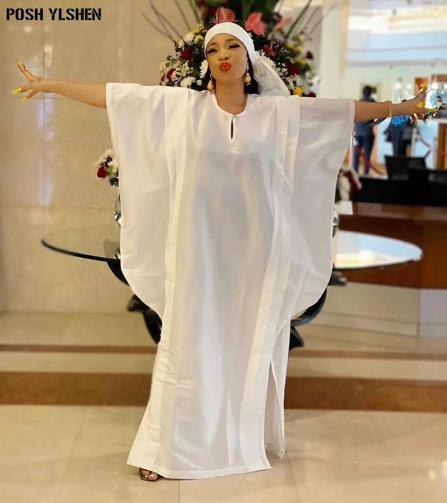 Maxy Nigeria Ladies Caftan Dress African Dresses for Women Traditional Hijab Abaya Musulman Boubou Robe Africaine Femme Clothes