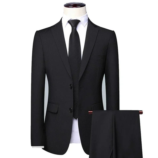 Amay High Quality Men Suits for Wedding 2 Pieces 3 Sets Blazers Elegant Formal Jackets Vest Pants Coats Full  Classic Costume