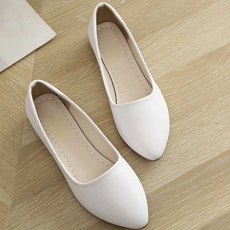 Maxy New women's shoes pointed toe flat soft sole casual women's shoes