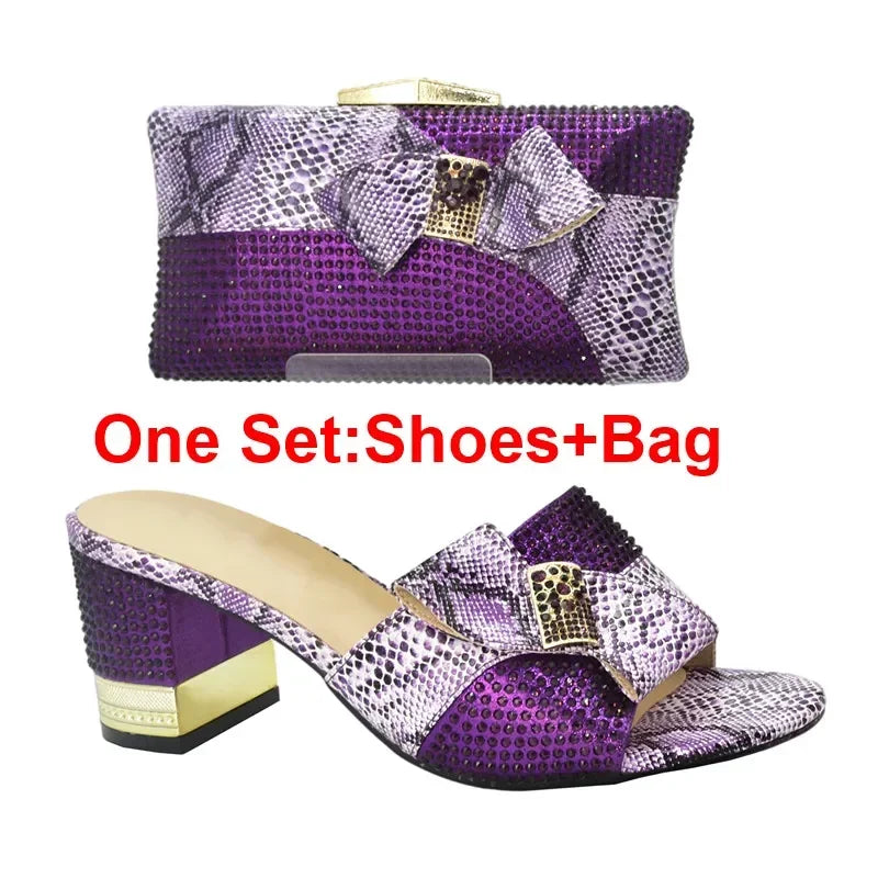 Momsey Latest Wedding Shoes for Women Bride Shoe and Bag Set for Party in Women Plus Size Women Shoes 43 Wedding Shoes Bride
