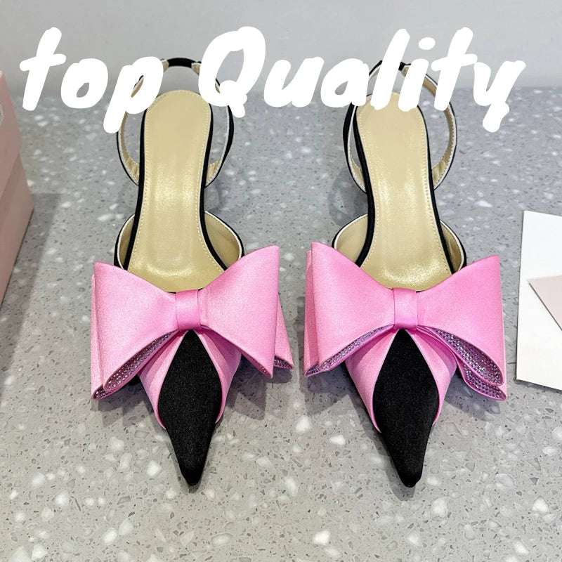 Visco Fashion Sandilya's Woman High-heeled Shoes Women Summer Party Dress Shoes Thin High Heels Sandals  Rhinestone Chain Decor