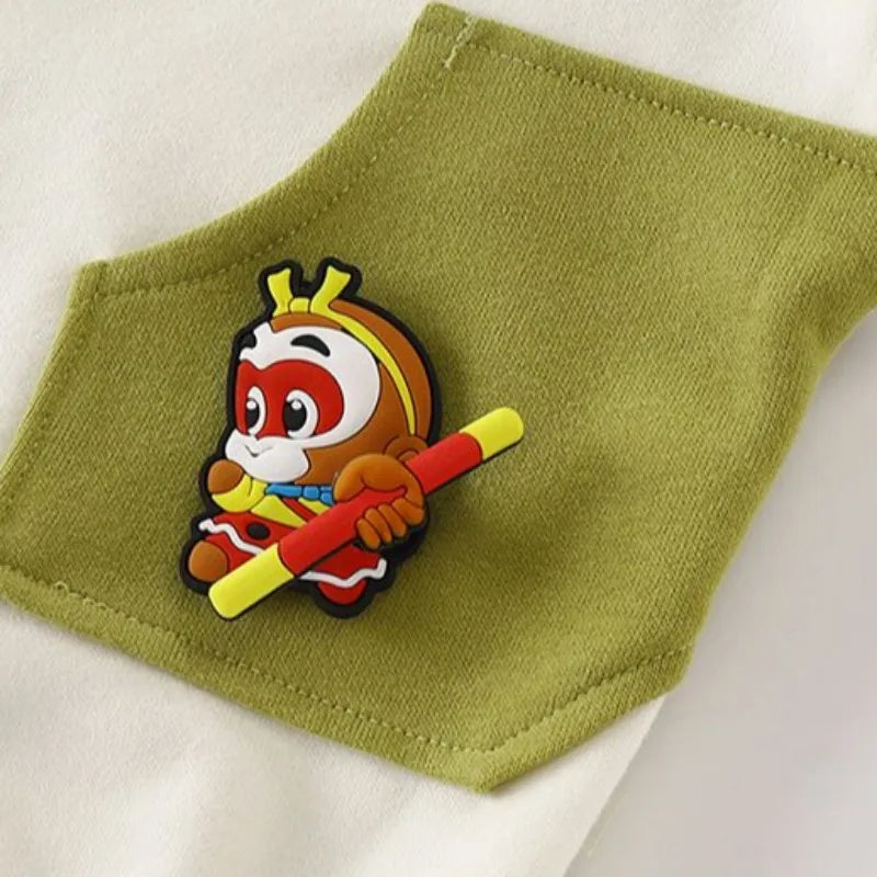 Spring Baby Boy Clothes Set Kid Girls Fashion Sweatshirts Pullover Top and Pants 2 Pieces Suit Children Patchwork Tracksuits