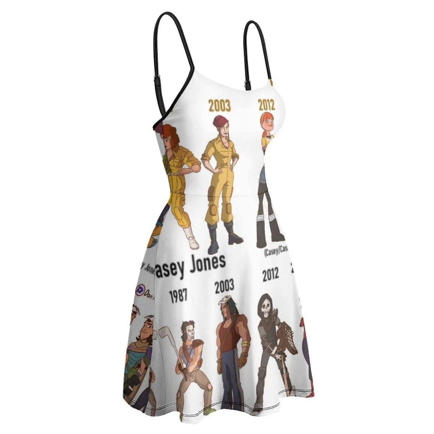 Hero Turtles The Turtles (311) Women's Sling Dress Unique Sexy  Woman's Gown Casual  Parties Dresses