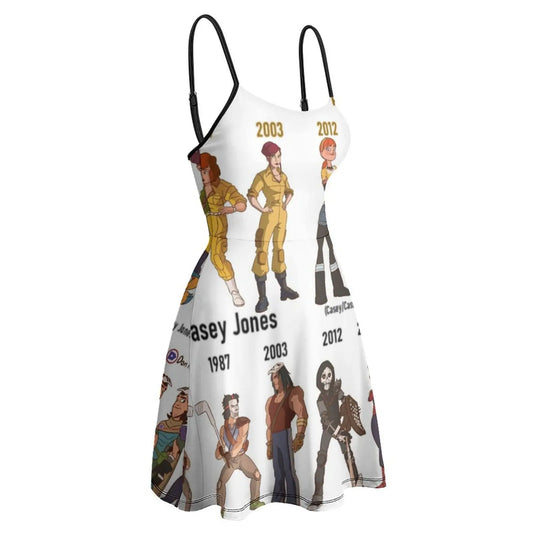 Maxy Hero Turtles The Turtles (311) Women's Sling Dress Unique Sexy  Woman's Gown Casual  Parties Dresses