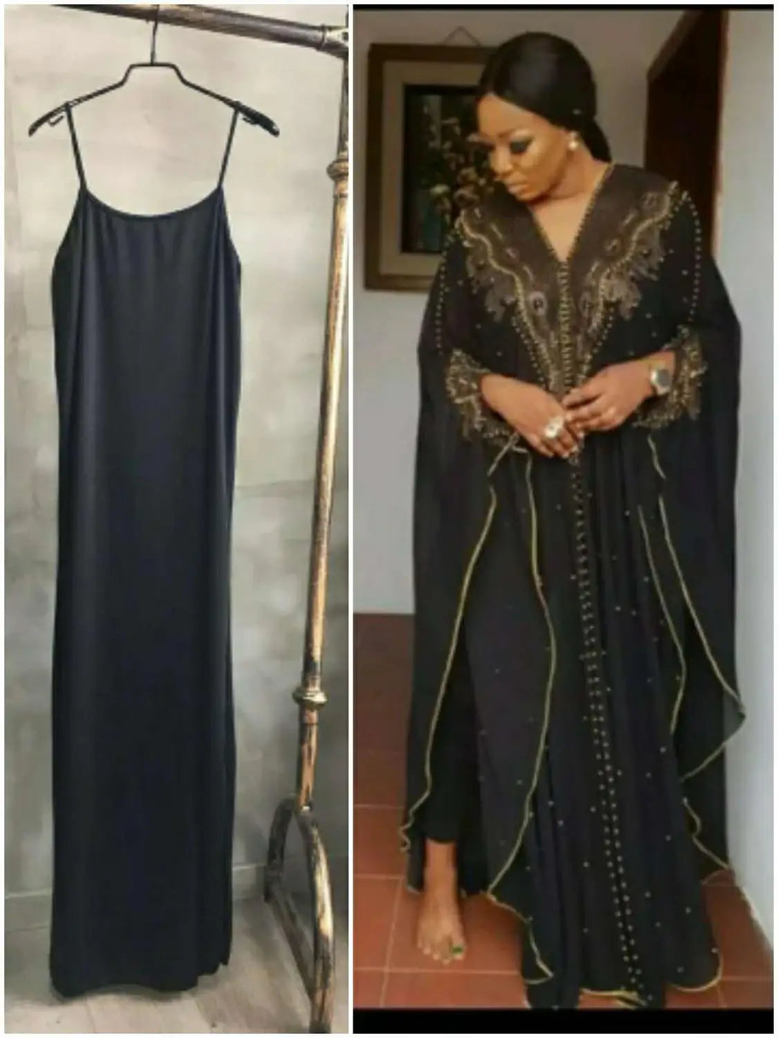 Babs new arrival elegant fashion style women plus size long shawl dress