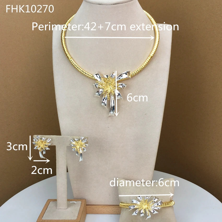 Maxy Flower Design Luxury Fashion Jewelry Set for Women Jewelry Set