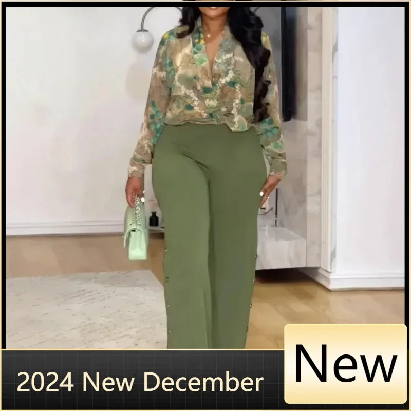 Maxy 2 Piece Women Sets New Arrival Spring Autumn Matching Sets Two Pieces Sets Top Pants Suits Outfits Clothing