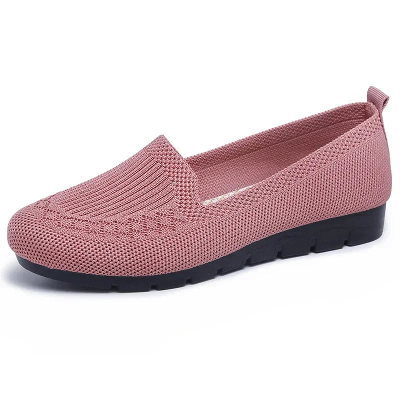 Maxy Mesh Breathable Sneakers Women Breathable Light Slip on Flat Casual Shoes Ladies Loafers Socks Shoes Women Zapatillas Mujer