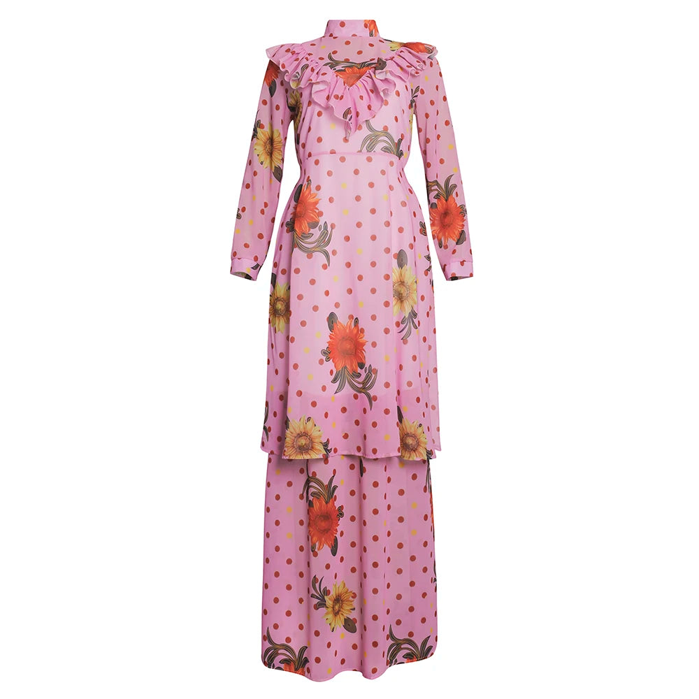 Maxy Two-Piece African Dress For Women Wedding Birthday Party Dresses Dashiki Long Maxy Turkey Outfits Plus Size Ladies Clothing