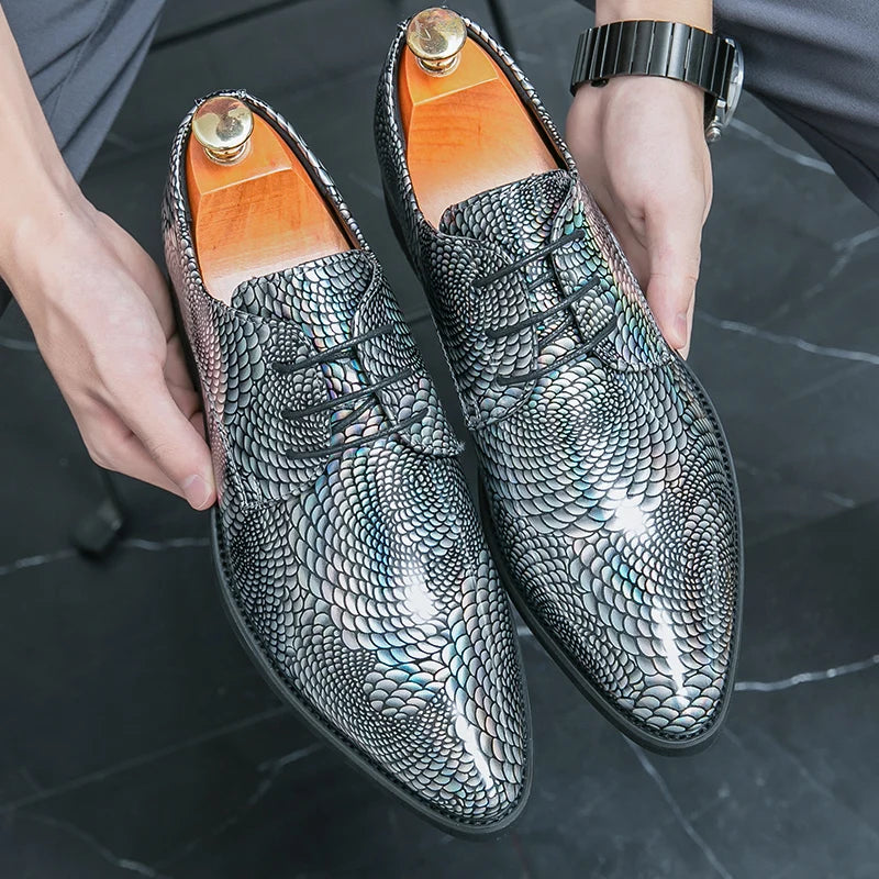 Amay Mens Dress Shoes Men's Formal Original Leather Italian Skin Shoes for Men Elegant Casual Business Luxury Social Male Shoe