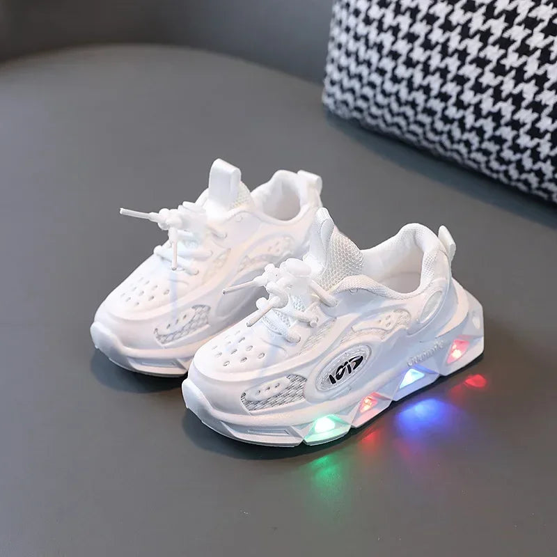 Babs Zapato's Niña 202New LED Child Trainers 1-8Years Old Boy Girl Tennis Shoe Sport Shoe for Toddlers Glowing Kid Sneakers Kids Shoe