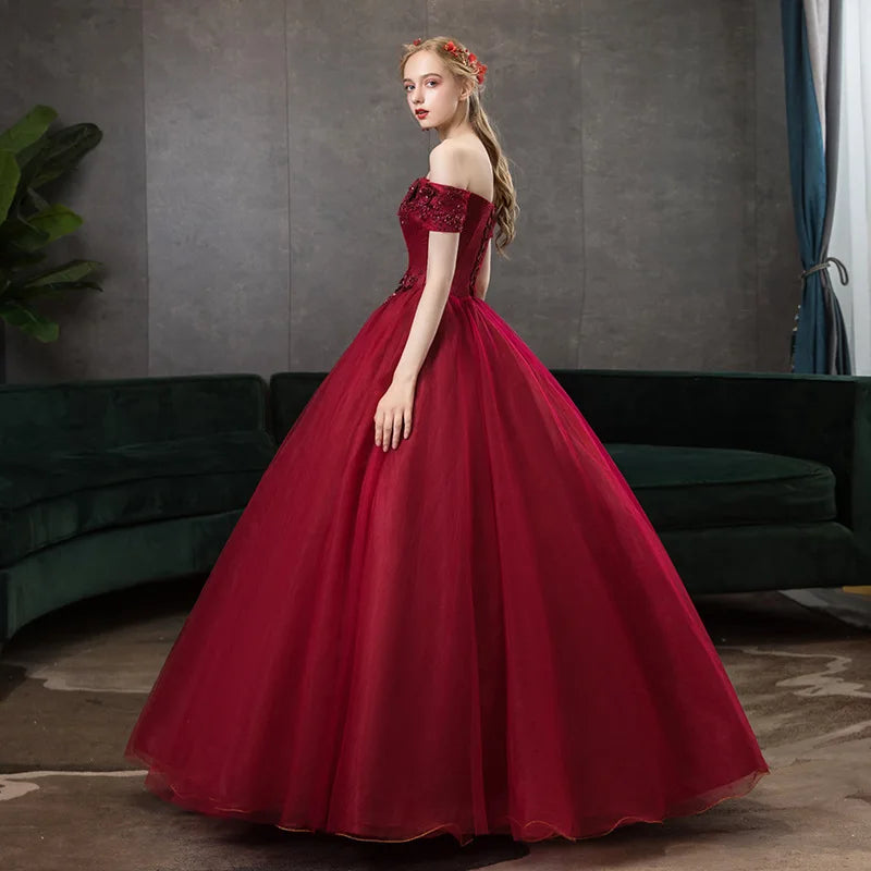 Maxy New Fashionable Strapless Vocal Art Exam, Beautiful Voice Performance, Fluffy Skirt, Stage Host, Annual Meeting, Evening Gown