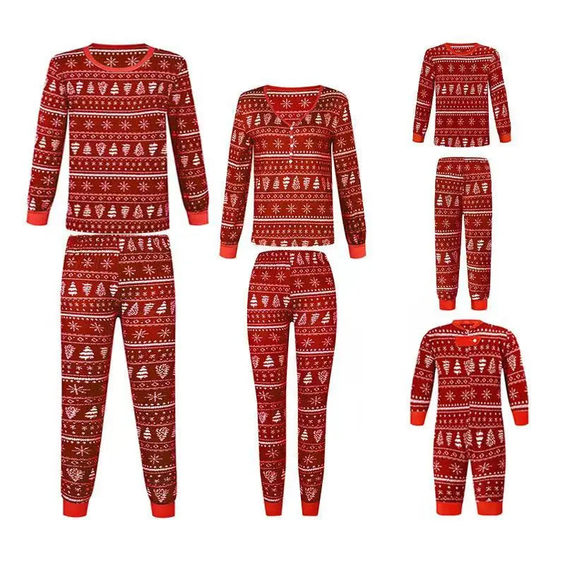 Family Christmas pajamas Set Green Adult Mother Kids Baby Xmas Family Matching Outfits 2023 Christmas Pajamas Family Clothes