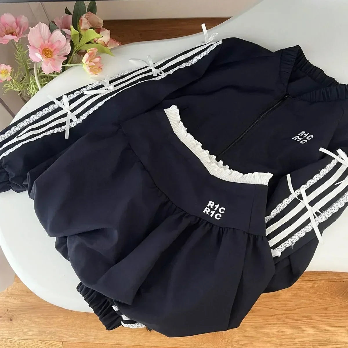Maxy American Style Street Trendy Two Piece Skirt Set Women Sexy Sport Wear Coat + Mini Skirt Suit Female High Street Chic Sets