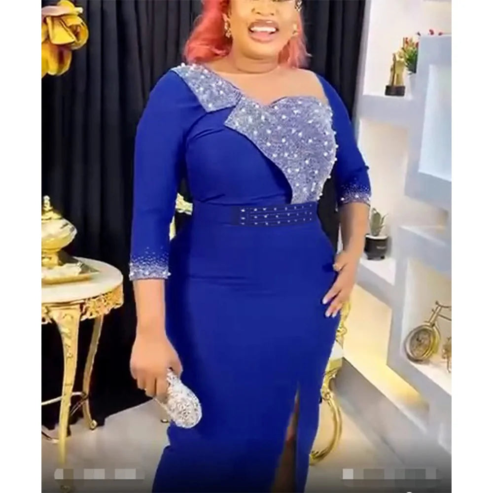 Amay Dresses for Women Plus Size Lady Clothes Dashiki Ankara Outfits Gown Kaftan Muslim Wedding Party Long Maxy Dress