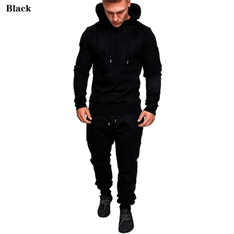 Visco Men's Clothing Fashion Tracksuits Sports Wear Camo Jogging Suits Hooded Tracksuit Set Clothes Hoodies+Sweatpants SweatSuits