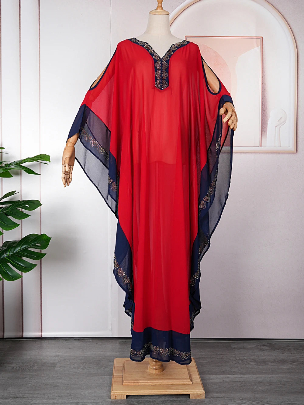 MD Dubai African Chiffon Abaya Dresses Women Plus Size Two Pieces Set Clothing Wedding Party Robe Ankara Dashiki Kaftan Boubou